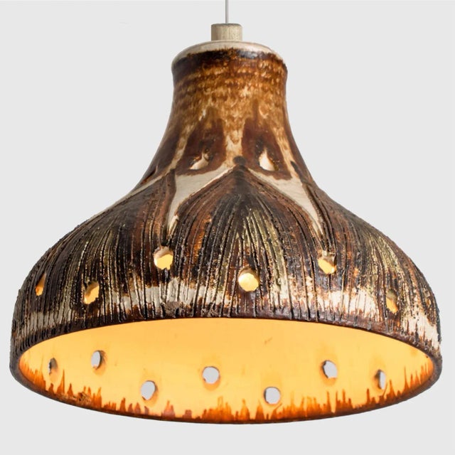 1970s Ceramic Pendant Light, Denmark, 1970 For Sale - Image 5 of 11
