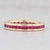 1.50ctw Ruby Eternity Band 18k Yellow Gold Size 6 Wedding Stackable Ring Spark For Sale - Image 4 of 7