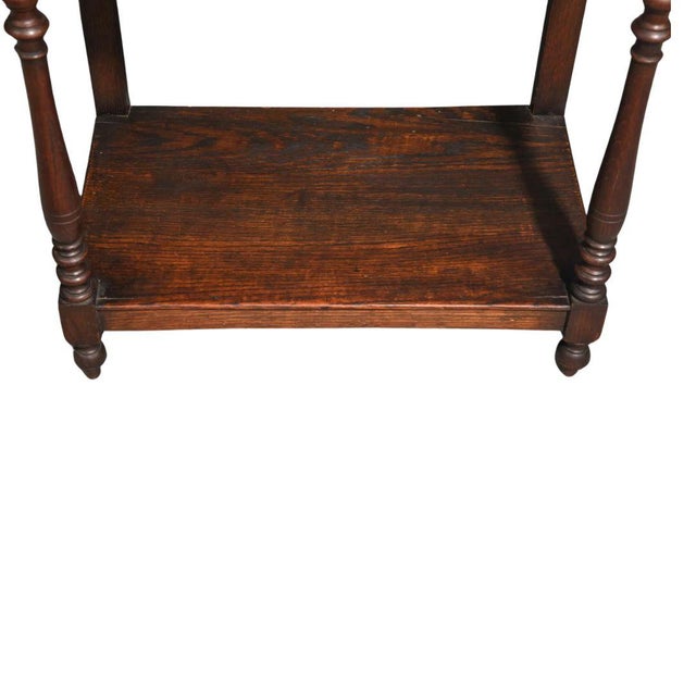 British Carved Oak Single Drawer Table C.1920's For Sale In Birmingham - Image 6 of 8