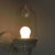 Porcelain Wall Lamp with Transparent Glass Shade, 1930s For Sale - Image 13 of 18