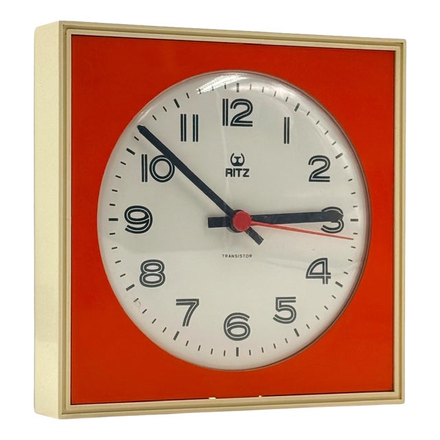 Vintage Wall Clock from Ritz Italora, Italy, 1960s For Sale