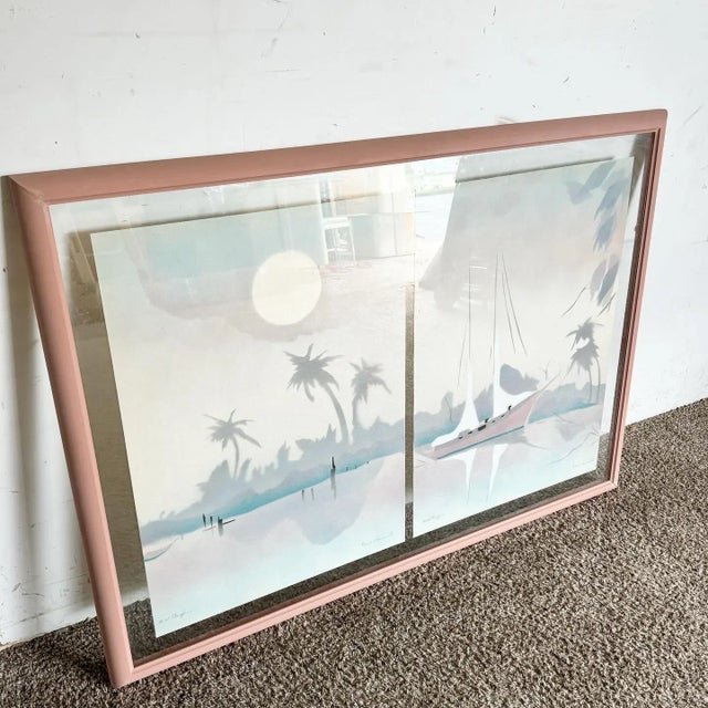 Explore the serene beauty captured in "Peace River I and II," a pair of vintage lithographs by Mel Stauffor. These signed...