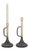 Metal Trumpet Taper Candle Holder (Set of 2) For Sale