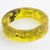 John Galliano Yellow Acrylic Resin Bracelet Bangle with Newspaper Inclusions For Sale - Image 9 of 17