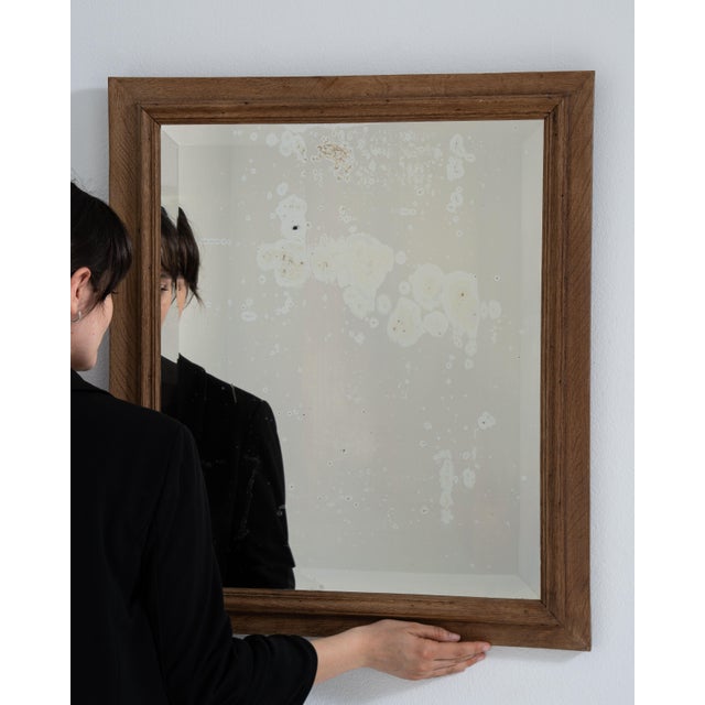 Oak Wall Mirror, Antique, France, 19th Century For Sale - Image 4 of 10