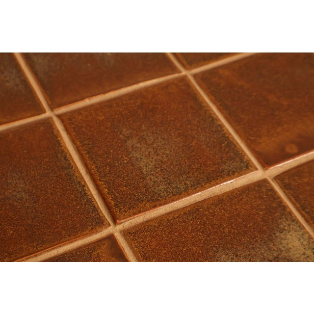 Stickley Mission Collection Pair Of Cherry Tile Top End Tables For Sale - Image 11 of 18