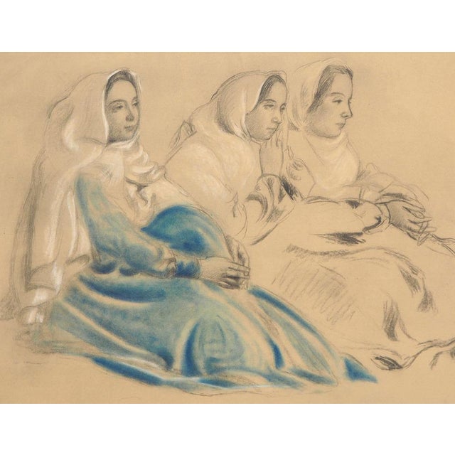 Maurice Denis, Three Seated Women, Signed Lithograph For Sale - Image 6 of 6
