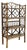 Vintage Four Tier Scorched Bamboo Etagere Shelf For Sale