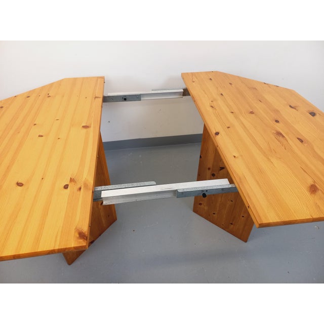 Vintage Octagonal Pine Dining Table with Extension, 1970s For Sale - Image 15 of 18