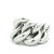 1980s Italian 18k White Gold Braided Link Statement Ring — Size 7.5 For Sale - Image 9 of 11