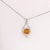 This beautiful pendant features a 0.92 carat round citrine with natural earth mined diamonds, all set in solid 14k gold. A...