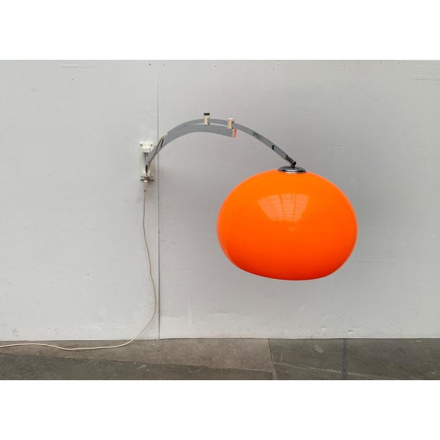 Mid-Century Space Age Extendable Arc Wall Lamp, 1960s For Sale - Image 11 of 18