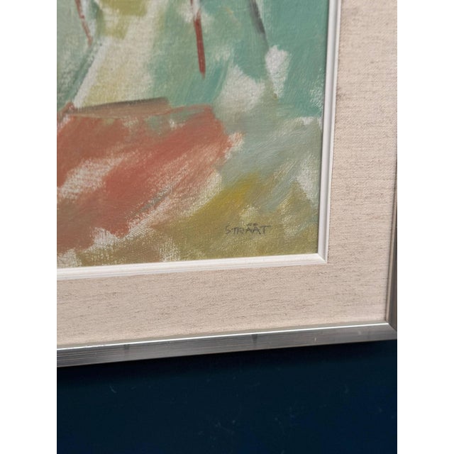 Birger Strååt, Landscape, 1950s, Oil Painting on Canvas, Framed For Sale - Image 5 of 18