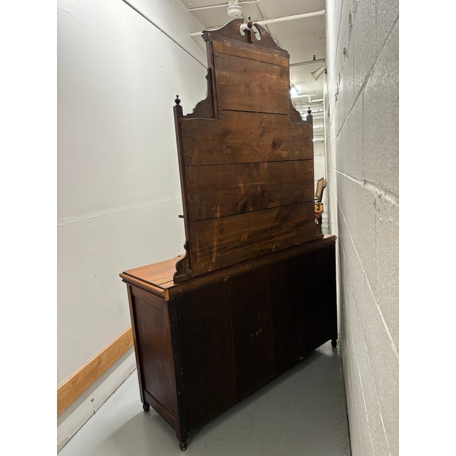 Antique Sideboard / Buffet With Mirror - Spanish or Victorian For Sale - Image 9 of 12