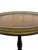 Brown Vintage Set of Two Traditional Chippendale-Style Tripod Side Tables With Brass Gallery Tops For Sale - Image 8 of 17