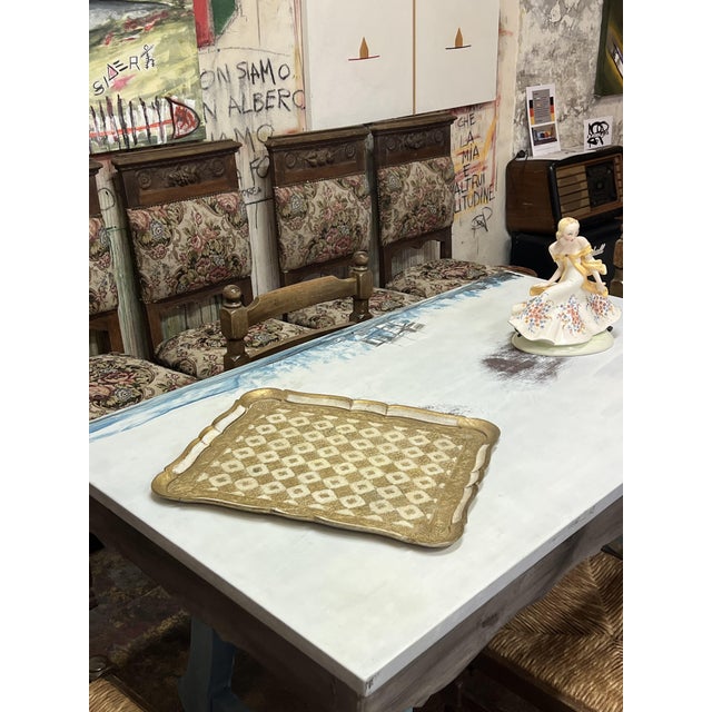 Mid-Century Modern Vintage Italian Florentine Tray, 1960s For Sale - Image 3 of 7
