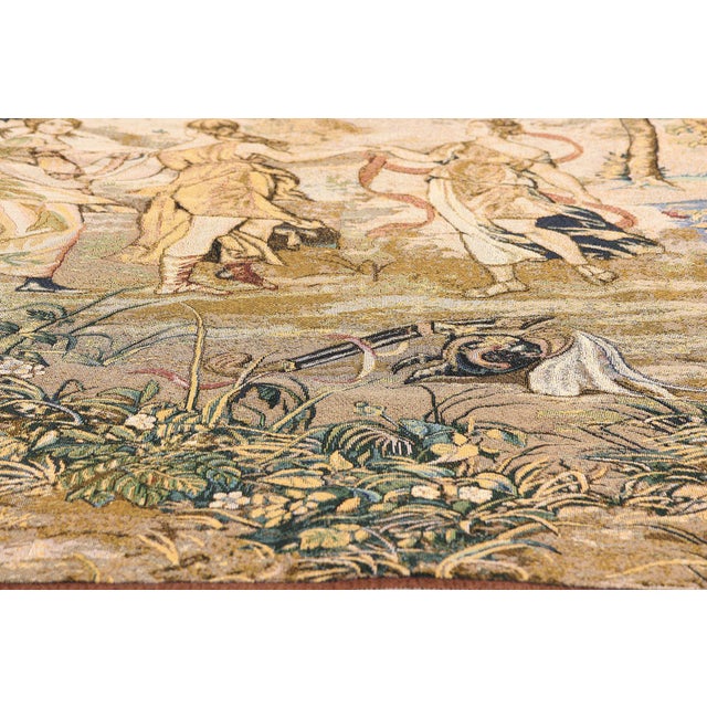 Mid 20th Century Vintage Chinese Aubusson Tapestry, 04'09 X 06'05 For Sale - Image 5 of 10