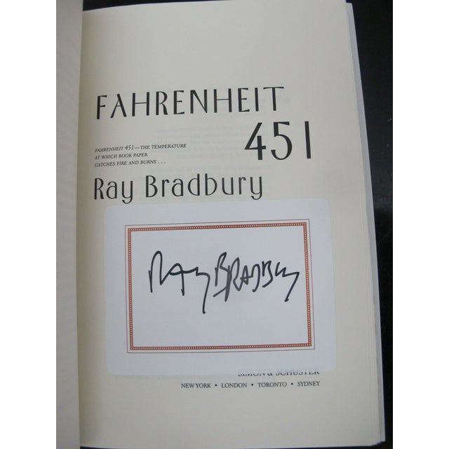 Ray Bradbury Signed 2003 Classic 50th Anniversary Edition Fahrenheit 451 Book For Sale - Image 4 of 6