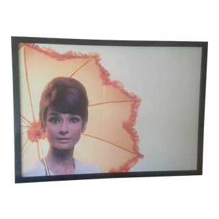 Framed Audrey Hepburn Poster For Sale
