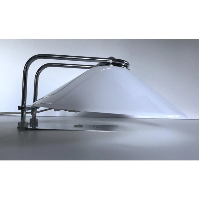 Metal Swedish Acrylic and Chrome Wall Sconces by Nafa, 1970s, Set of 2 For Sale - Image 7 of 10