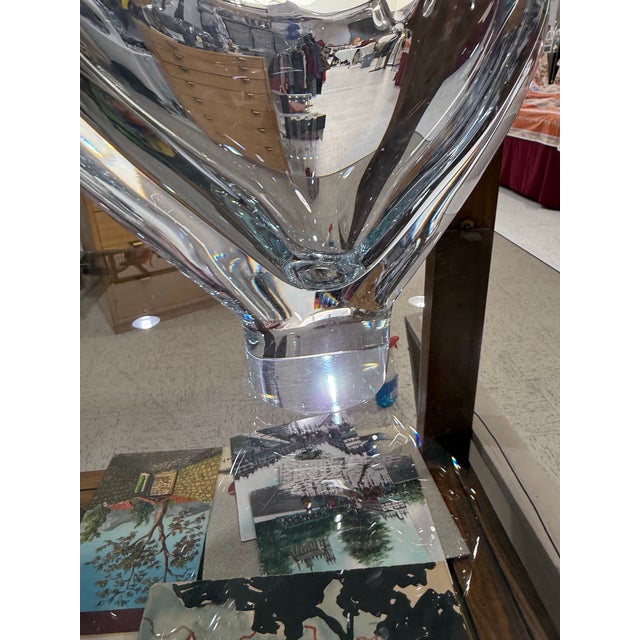 Rare TIMO SARPANEVA Finlandia IITTALA Elongated Vase 7in Small Chip on base Unsigned as I can see The rare Timo Sarpaneva...