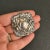 Art Nouveau Sterling Silver Brooch Ornate Square Pin Vintage Antique Estate Jewelry For Sale - Image 9 of 11