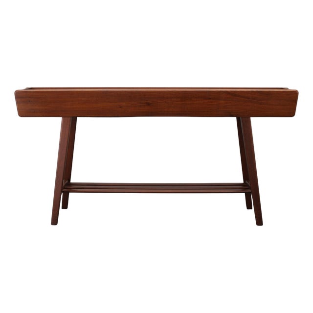 Mid-Century Danish Wooden Planter Box with Teak Base, 1960s For Sale