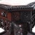 Brown Antique Chinese Floral & Figural Carved Rosewood Rouge Marble Top Stand C1920 For Sale - Image 8 of 12