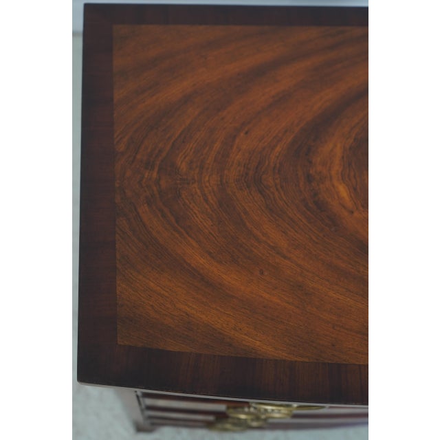 Theodore Alexander Bow Front Mahogany Chest For Sale - Image 13 of 18