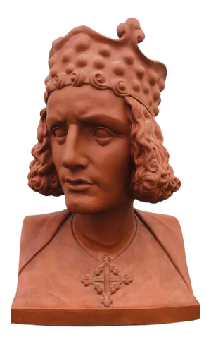 Vintage Italian Terracotta Renaissance Revival Male Bust.