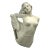 Vintage 1920s Art Deco Goddess Statue Advertising “Formfit” Large, White Composite With Signage Attached For Sale