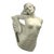 Vintage 1920s Art Deco Goddess Statue Advertising “Formfit” Large, White With Signage Attached For Sale