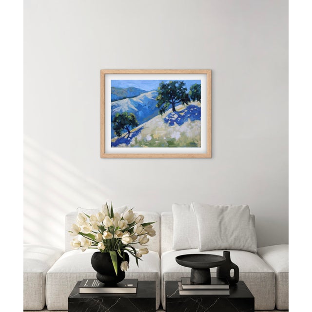 Contemporary Oil Painting, Golden Hills & Oaks Landscape For Sale - Image 11 of 11