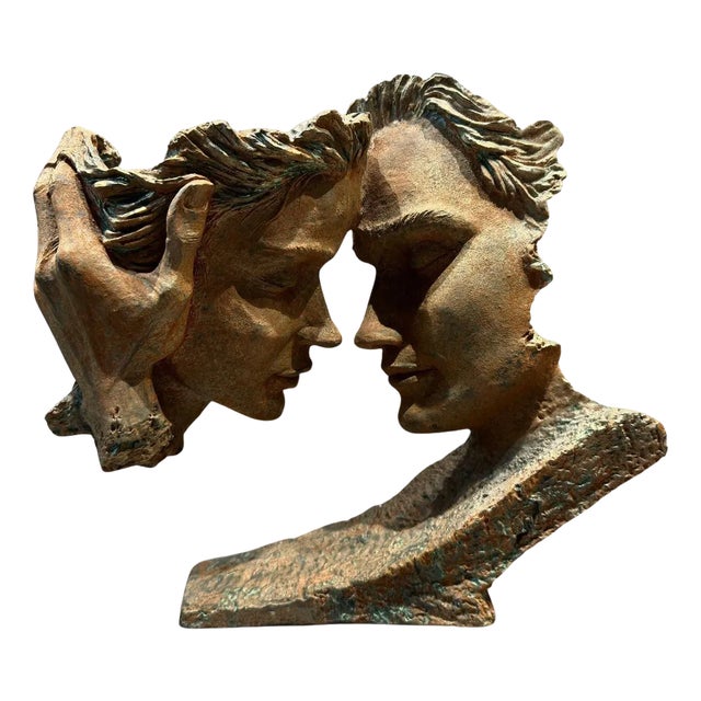 Antique Spanish Lovers Sculpture For Sale