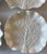 Late 20th Century Set of 4 White Ceramic Cabbage Leaf Plates For Sale - Image 5 of 10