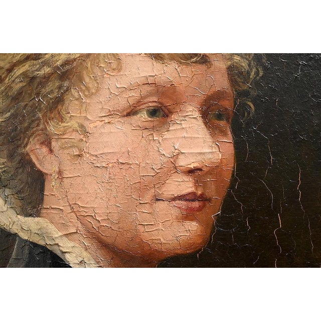 Portrait, Mid-1800s, Oil Painting, Framed For Sale - Image 7 of 18
