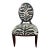 Baker Zebra Print Upholstered Accent Chair For Sale