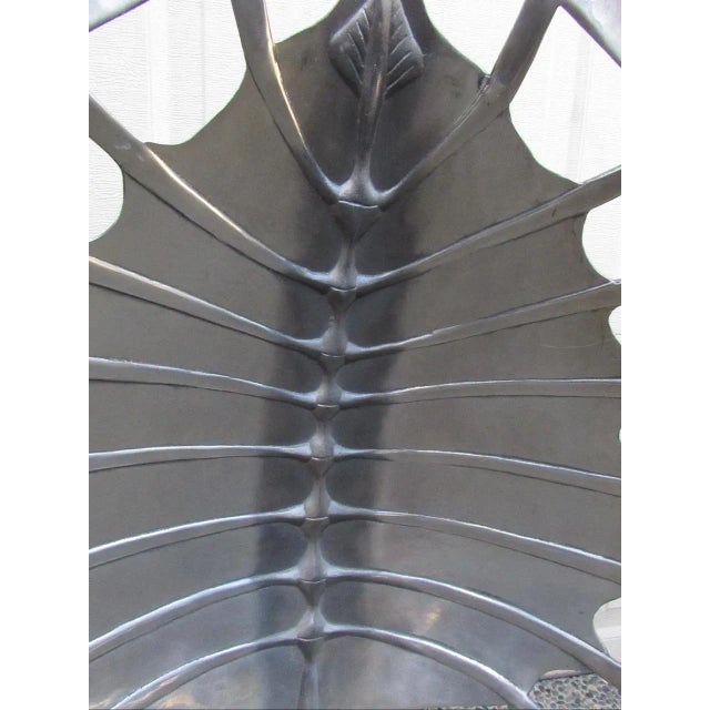 Silver Pair of Arthur Court Aluminum Turtle Shell Lamps For Sale - Image 8 of 18