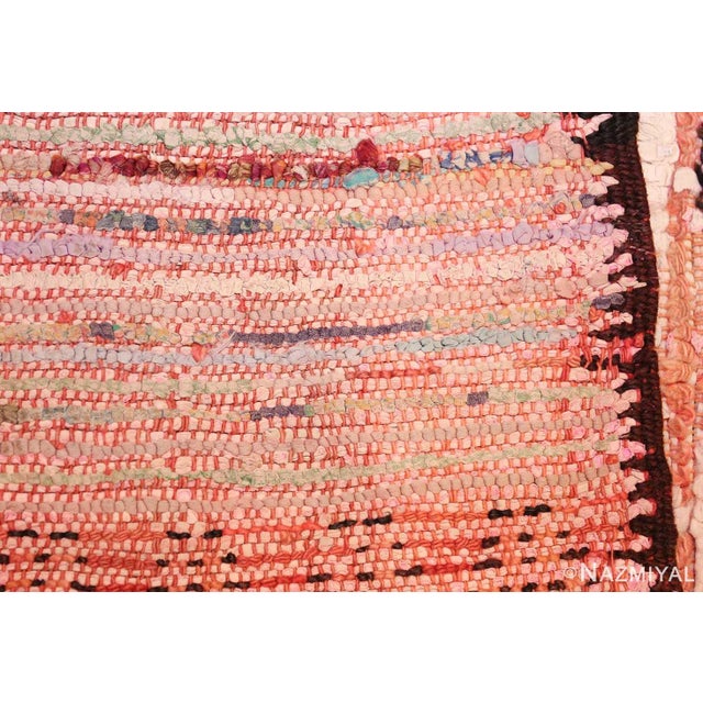 Textile Nazmiyal Collection Mid Century Rag Texture Moroccan Rug For Sale - Image 7 of 8