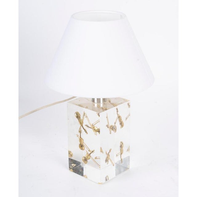 Table Lamp in the style of Pierre Giraudon, 1970s For Sale - Image 3 of 6