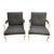 Large Georgian Style Library Armchairs a Pair For Sale