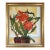Mid-Century Modern 'Vivid Blossoms' Vintage Expressive Floral Still Life Oil Painting, Framed For Sale