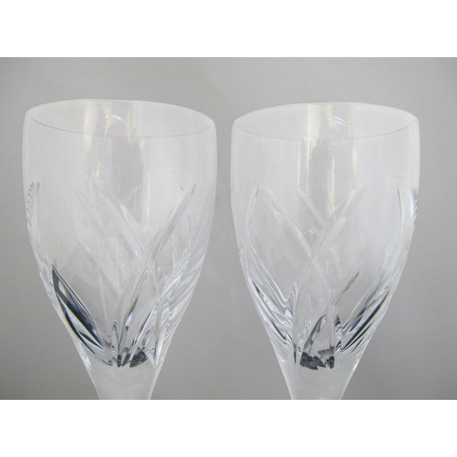 John Rocha for Waterford Crystal Signature cut crystal red wine glass pair, made in Italy. Both are unused and in...