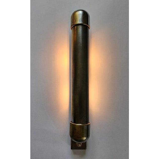 Vintage Bauhaus Art Deco Wall Lamp in Chrome, 1940s For Sale - Image 7 of 16