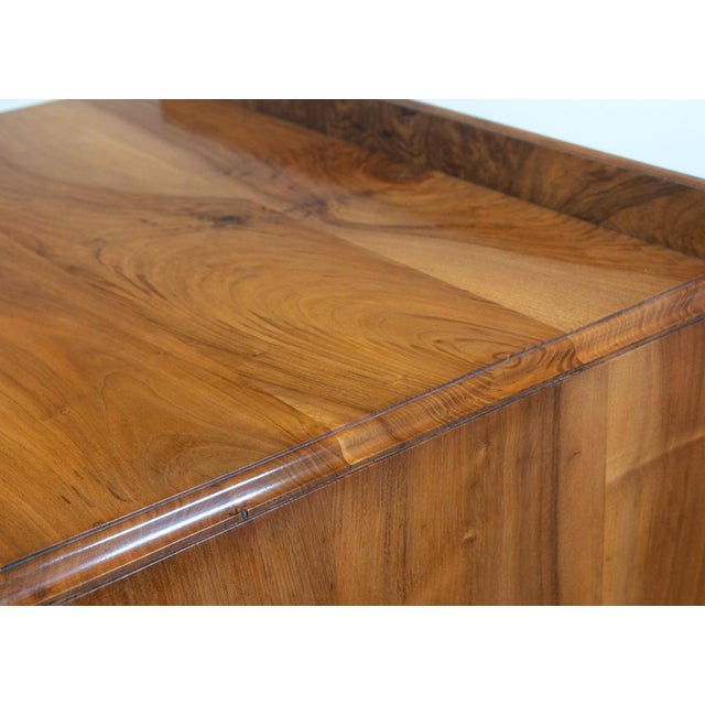 Art Deco Walnut Linen Press Chest of Drawers, 1930s For Sale - Image 6 of 18