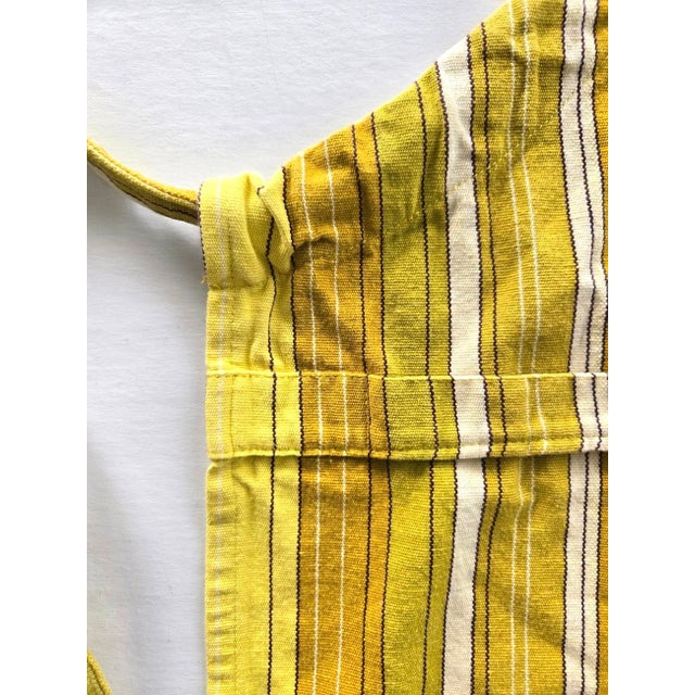 Mid-Century Modern Vintage Scandinavian Cotton Cooking Apron For Sale - Image 3 of 8