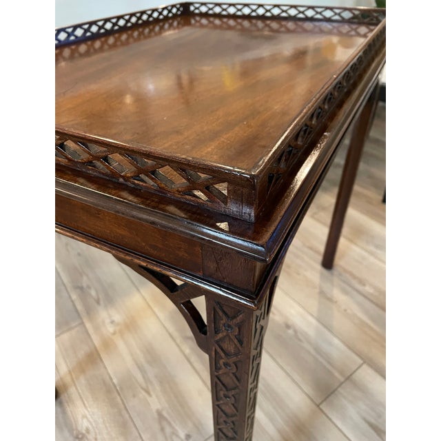 19th Century Mahogany Tea Table For Sale - Image 11 of 13