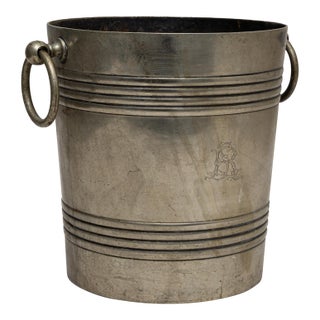 20th Century French Silver Plated Champagne Bucket For Sale
