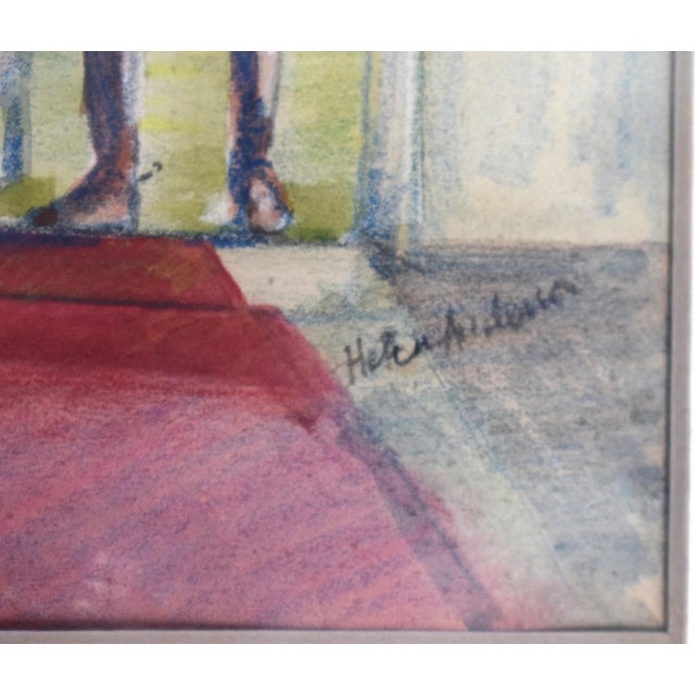 Art Sz: 6 3/4"H x 5 3/4"W Frame Sz: 14"H x 11 3/4"W Provenance: From The Collection of Nicholas Colquhoun-Denvers, former...