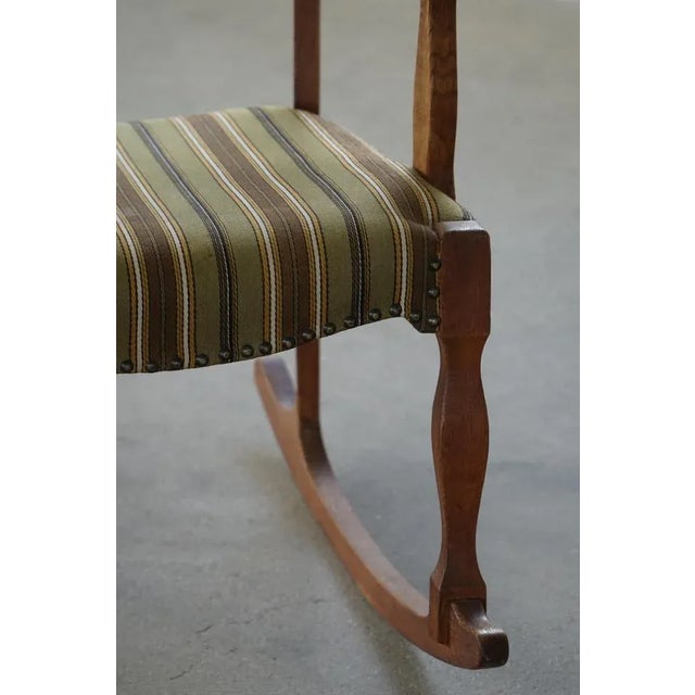 Mid-Century Modern Danish Oak Rocking Chair from Henning Kjærnulf, 1960s, Set of 2 For Sale - Image 11 of 18